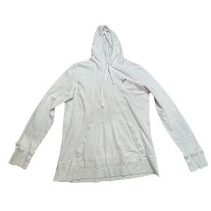 Y2k American Eagle Outfitters white Large Lightweight men's hoodie Vintage
